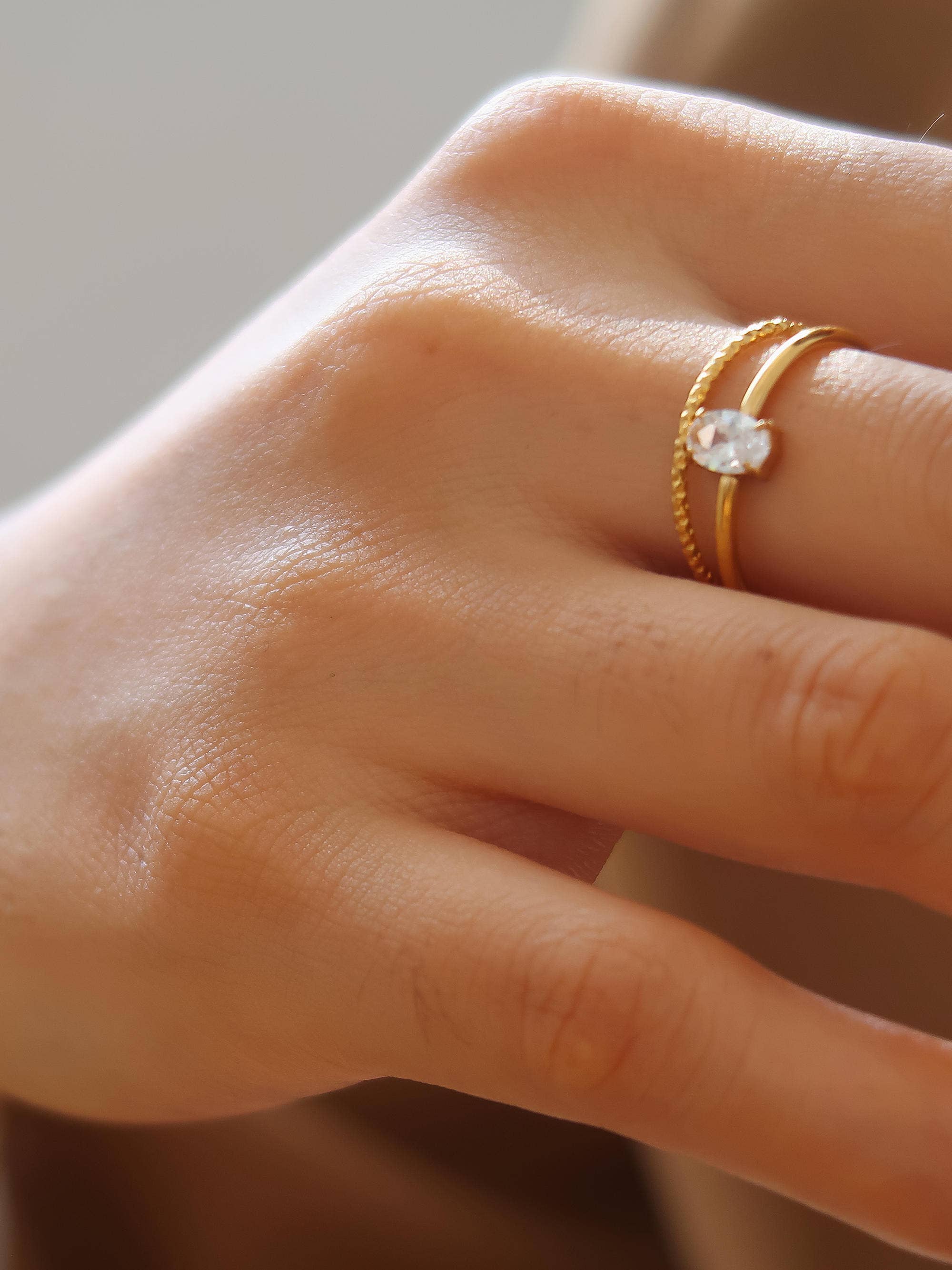 Simpel 18K gull Ring