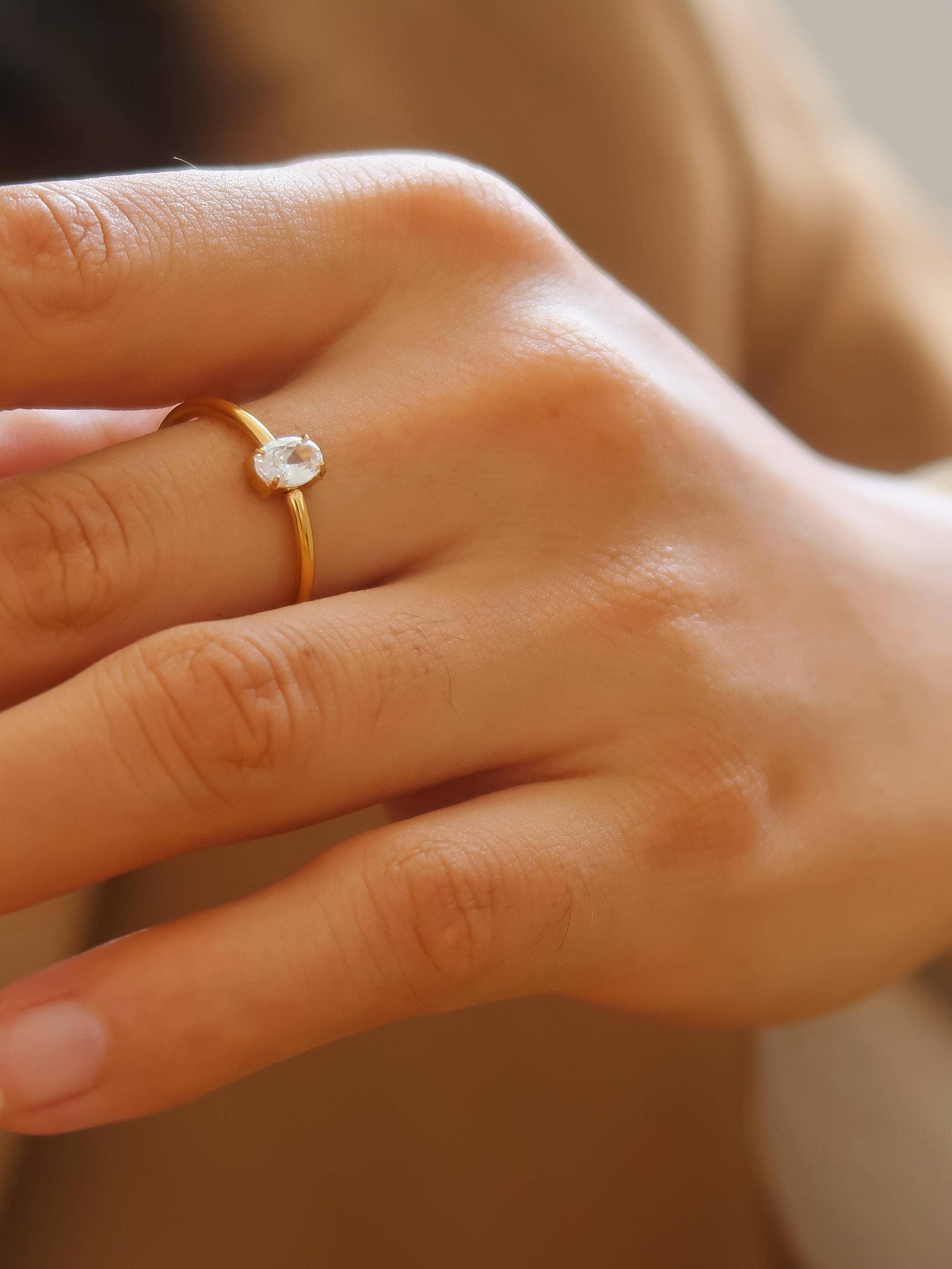 Simpel 18K gull Ring