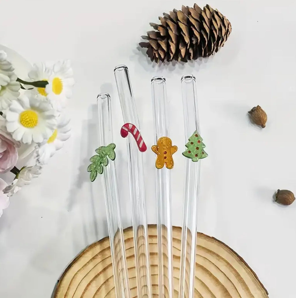 Gjenbrukbare Sugerør med julemotiv