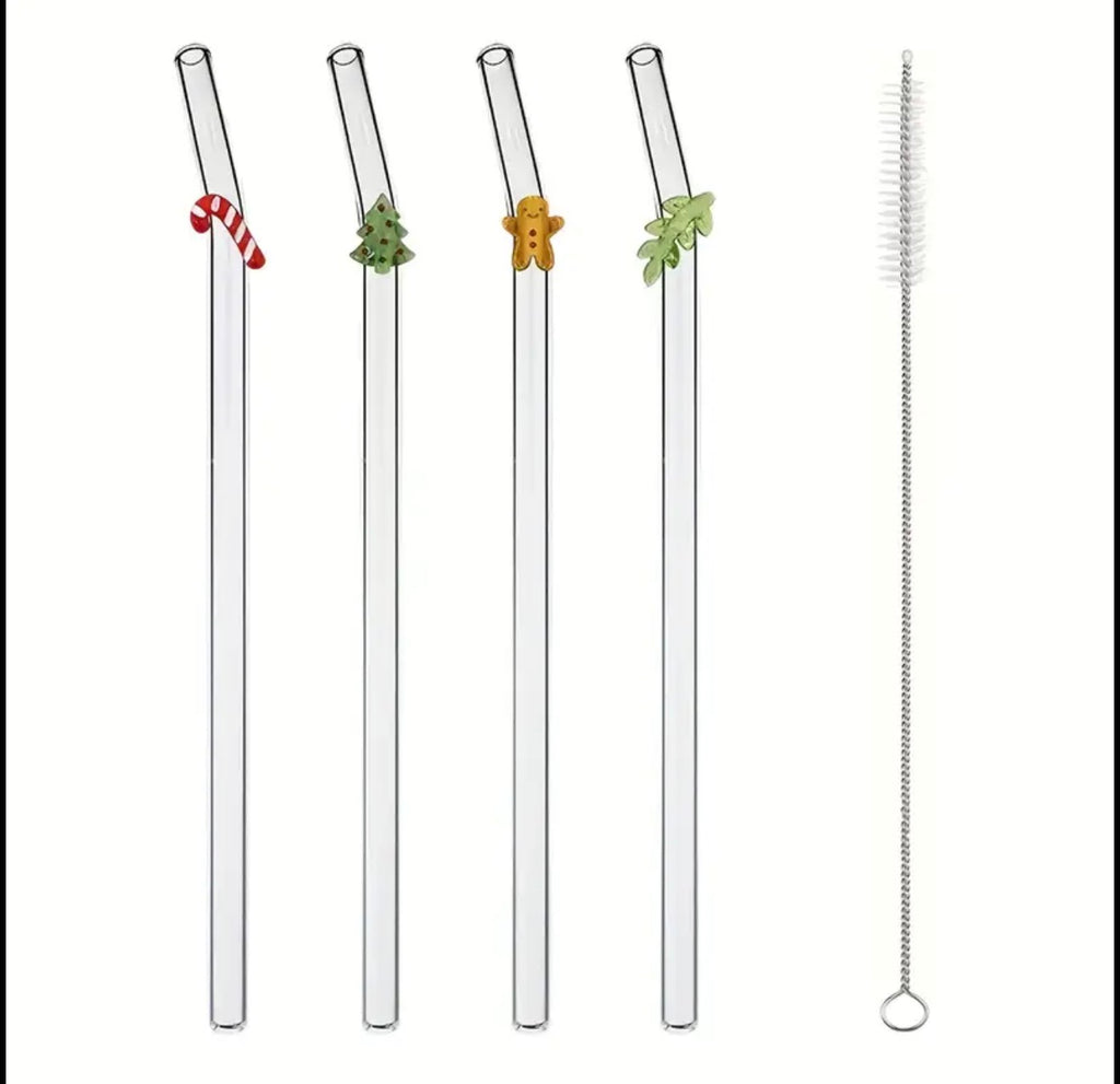Gjenbrukbare Sugerør med julemotiv