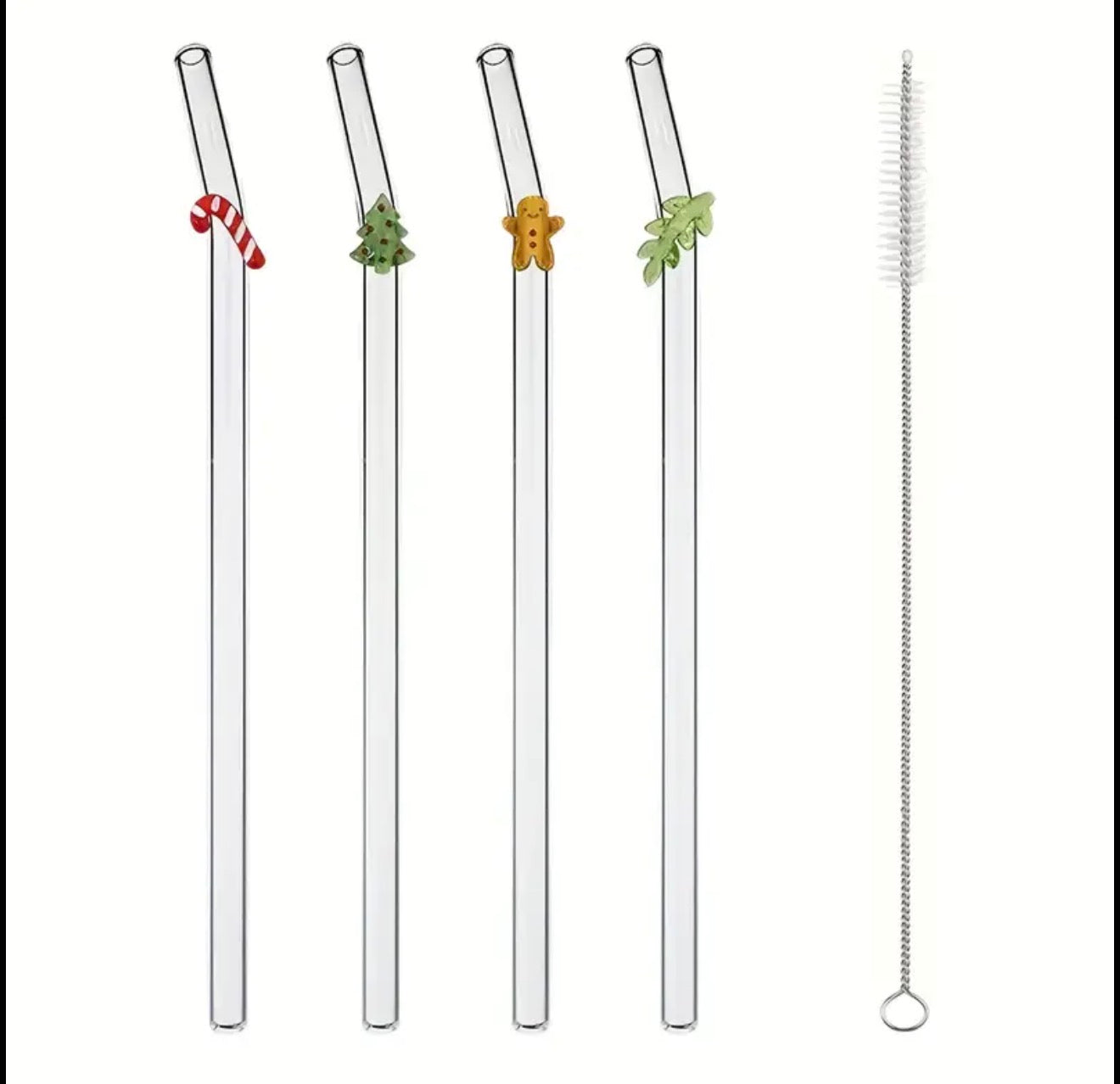 Gjenbrukbare Sugerør med julemotiv